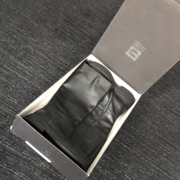 NWOT- EMANUELE CRASTO (EU40) Vitello Nizza nero-mattone chunky boots - Picture 7 of 16